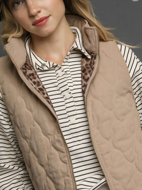 Umgee Wild Side Quilted Vest
