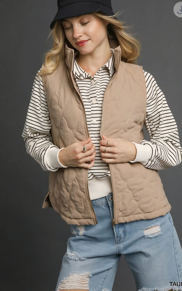 Umgee Wild Side Quilted Vest