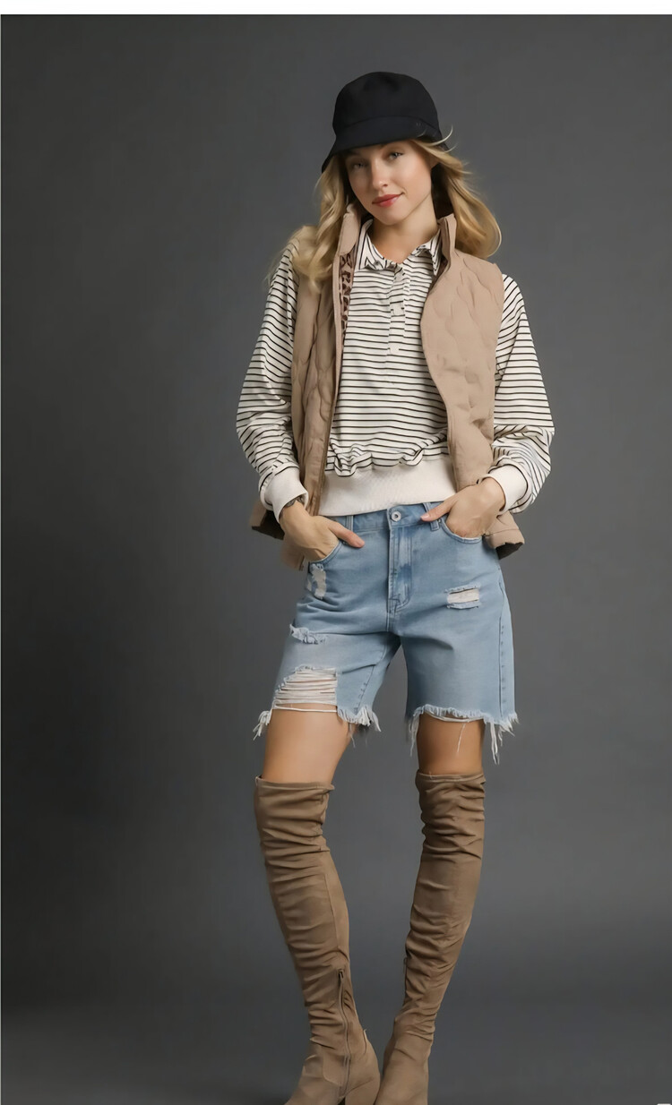 Umgee Wild Side Quilted Vest