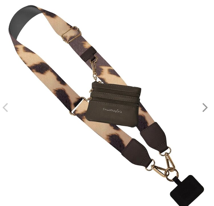 Save The Girls Clip & Go strap with zippered pouch