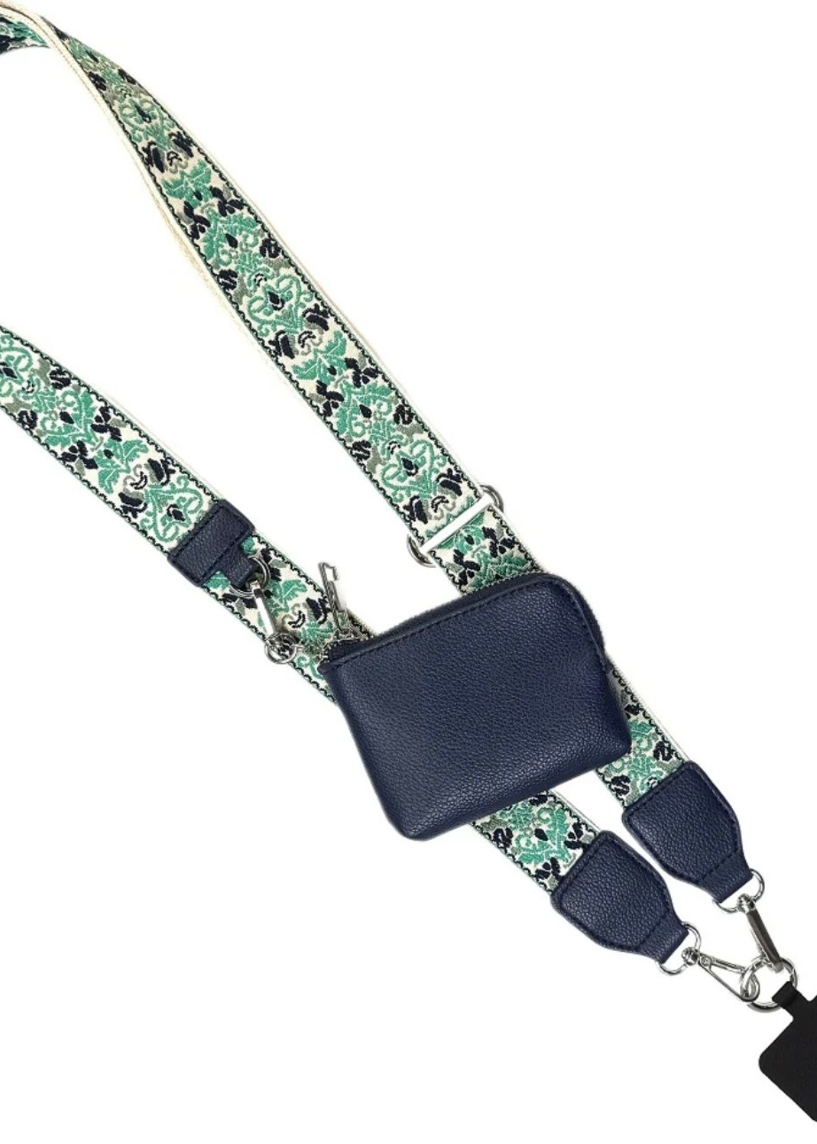 Save The Girls Clip & Go strap with zippered pouch