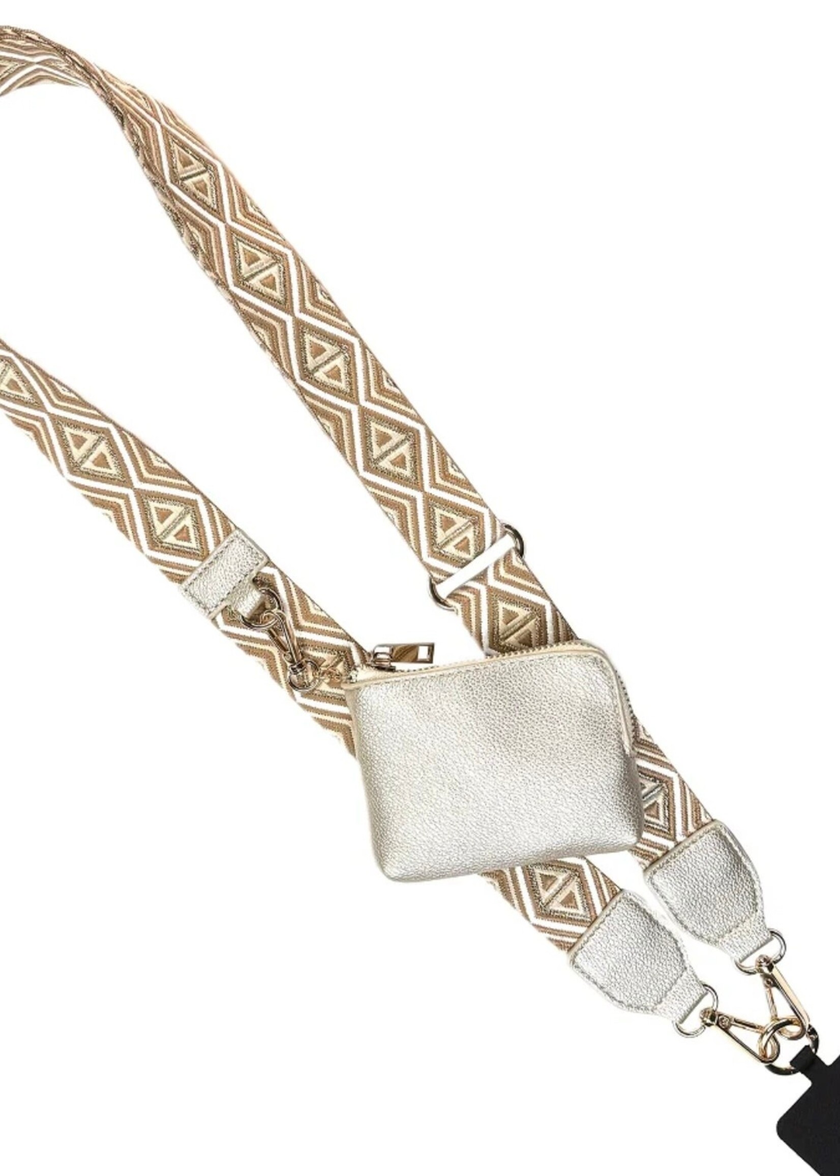 Save The Girls Clip & Go strap with zippered pouch