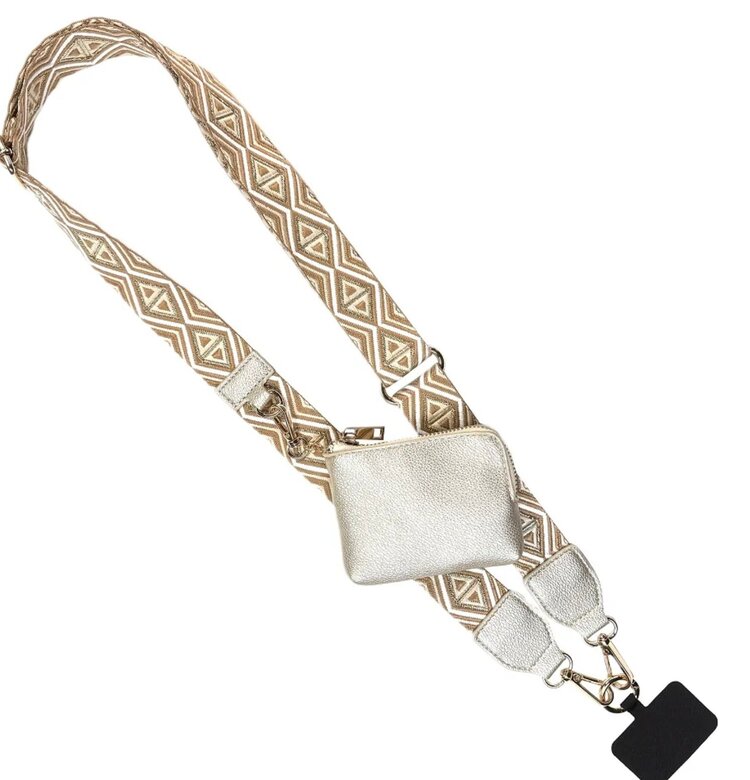 Save The Girls Clip & Go strap with zippered pouch