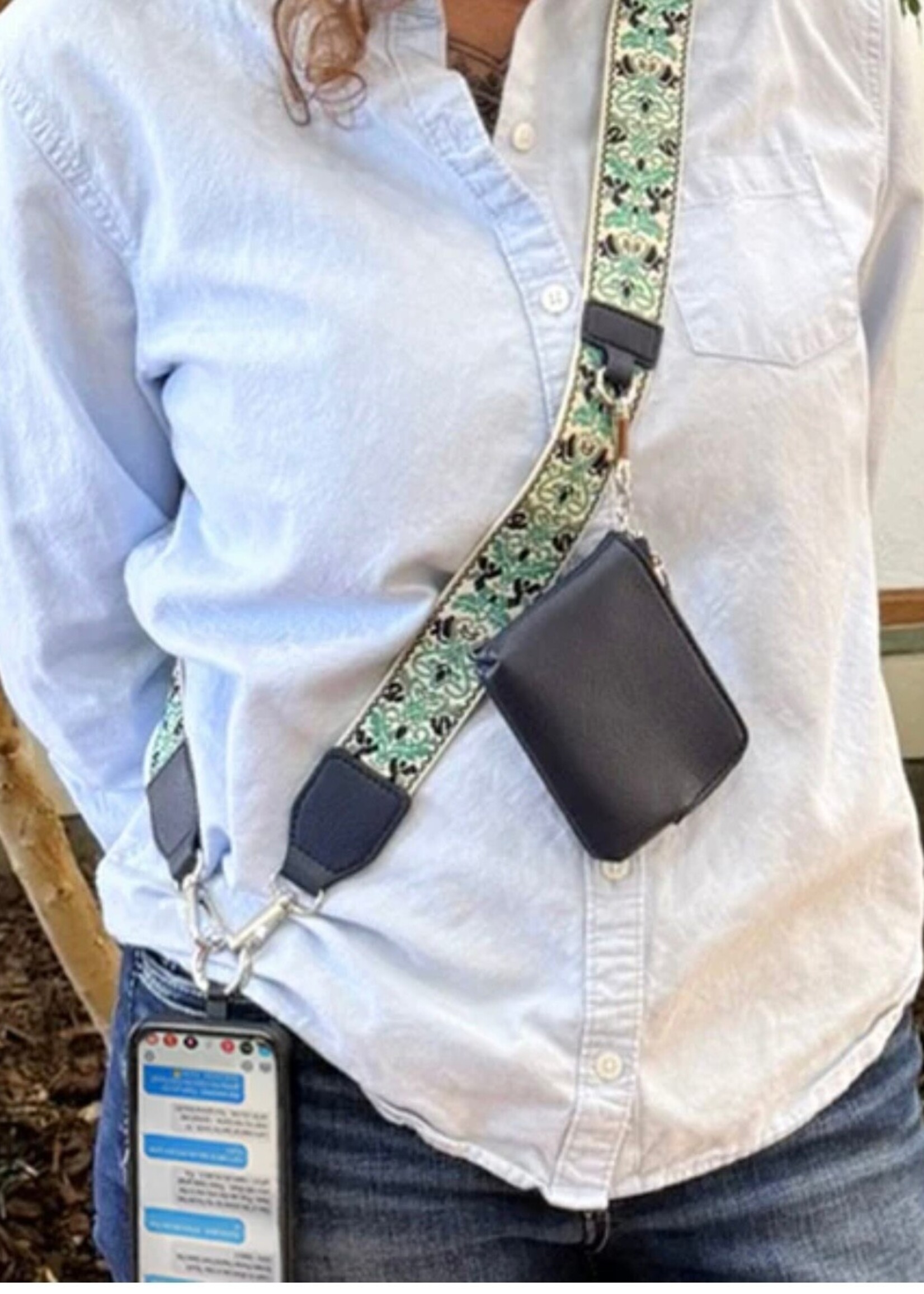 Save The Girls Clip & Go strap with zippered pouch