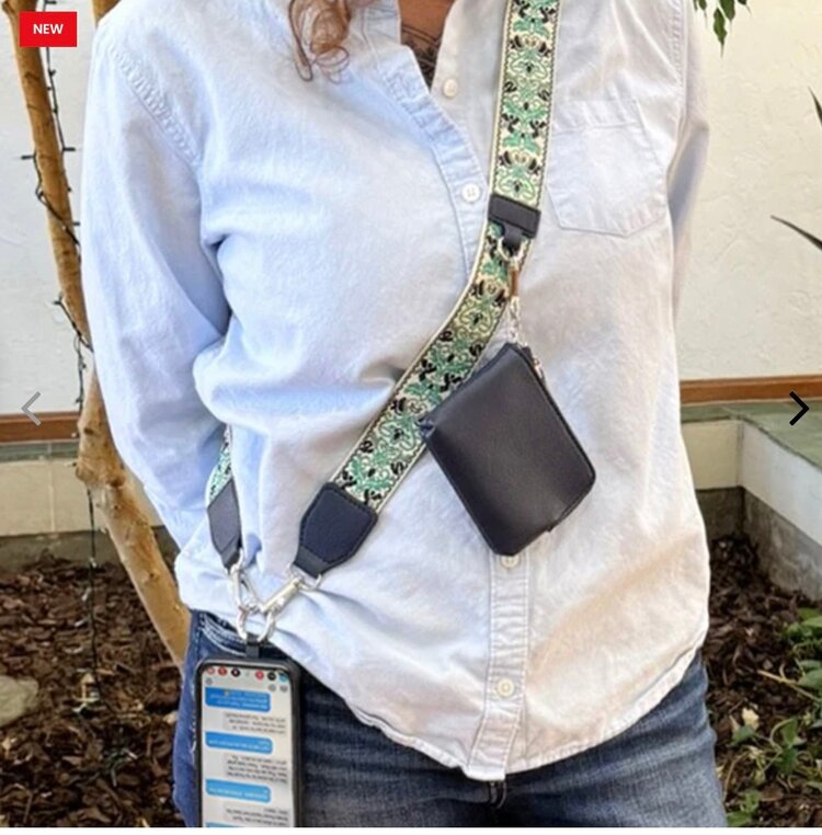 Save The Girls Clip & Go strap with zippered pouch