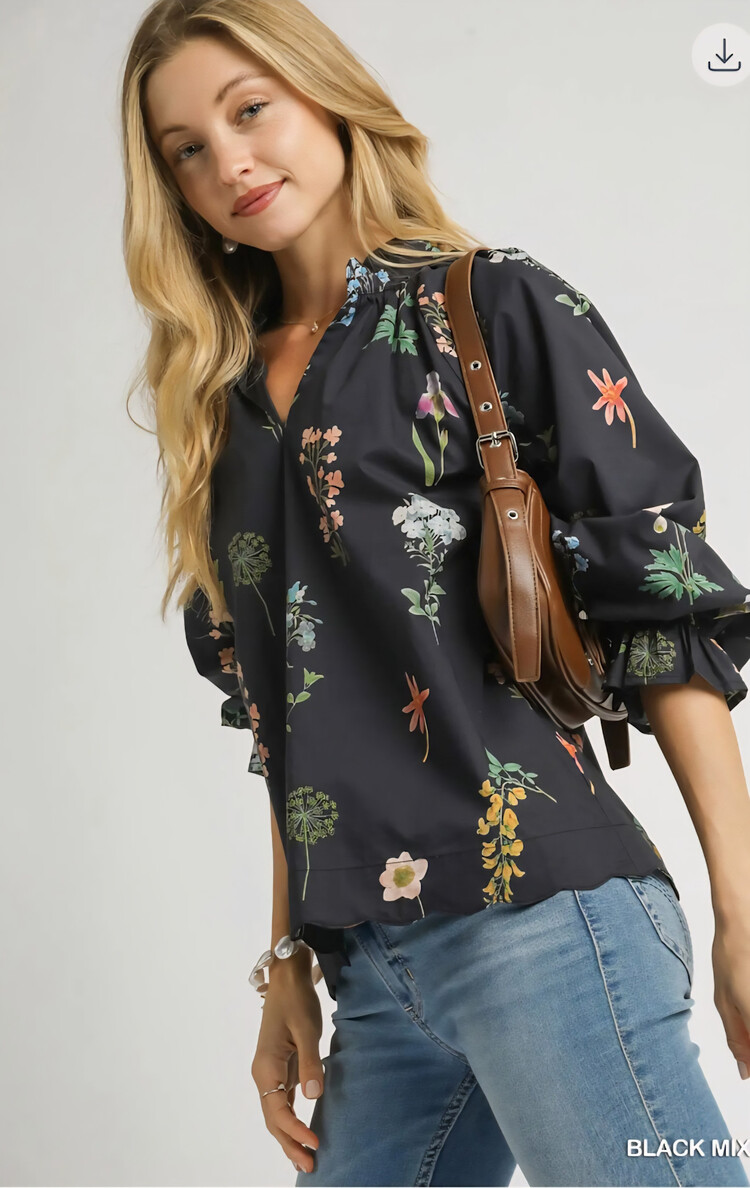 Umgee Botanical Dreams Blouse