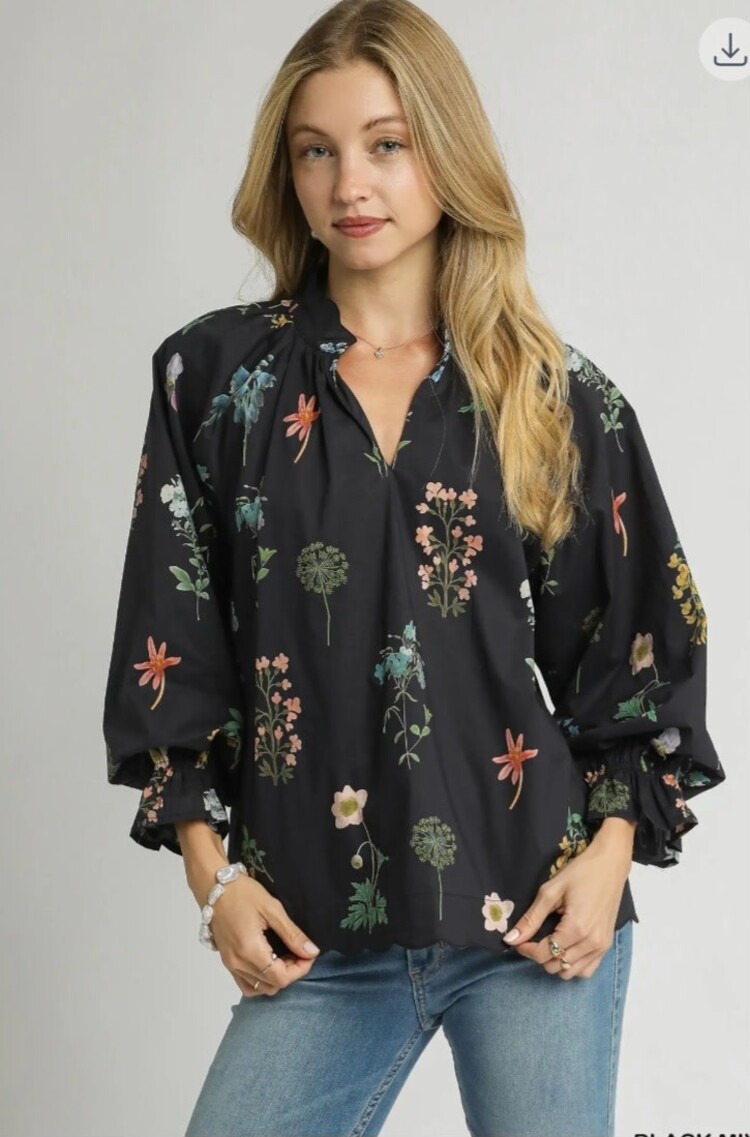 Umgee Botanical Dreams Blouse