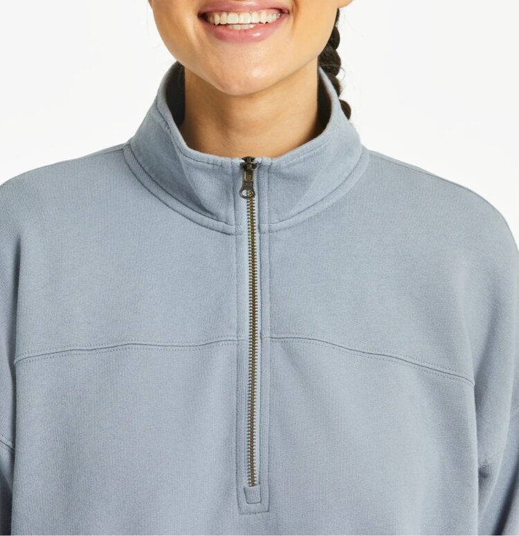 Life is Good WOMEN'S SOLID FRENCH TERRY BOXY QUARTER