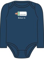 Life is Good MILKIN IT LONG SLEEVE CRUSHER BABY BODYS