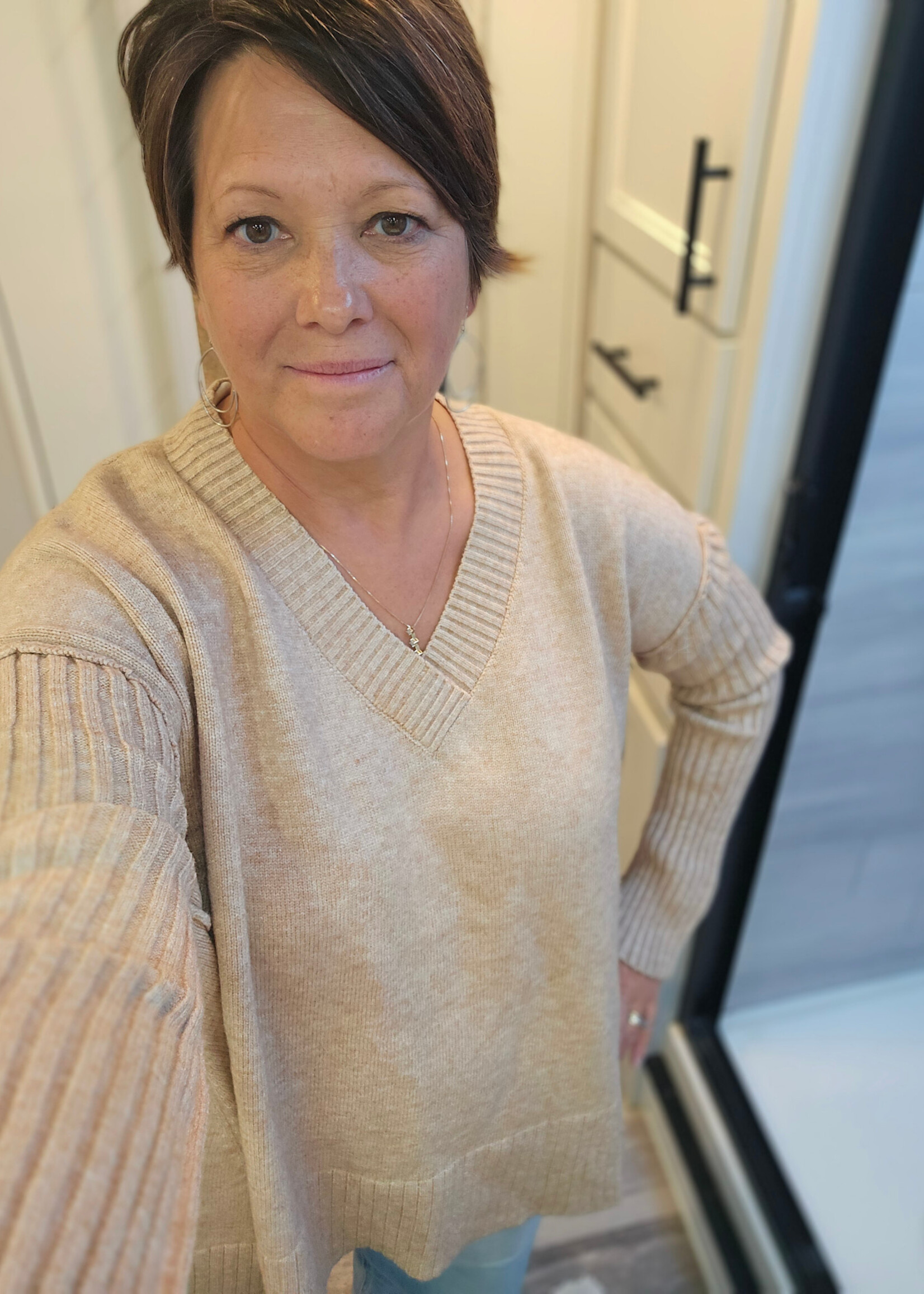 EASEL Fireside Latte Sweater