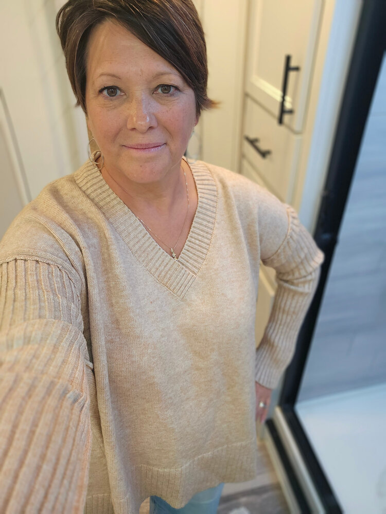 EASEL Fireside Latte Sweater