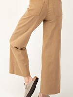 EASEL High Waisted Raw Hem Latte
