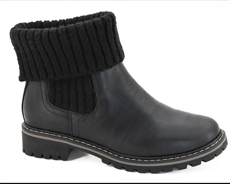 Corkys Footwear Quiver Black Sweater boot