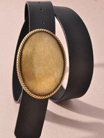 Western Oval Buckle Belt