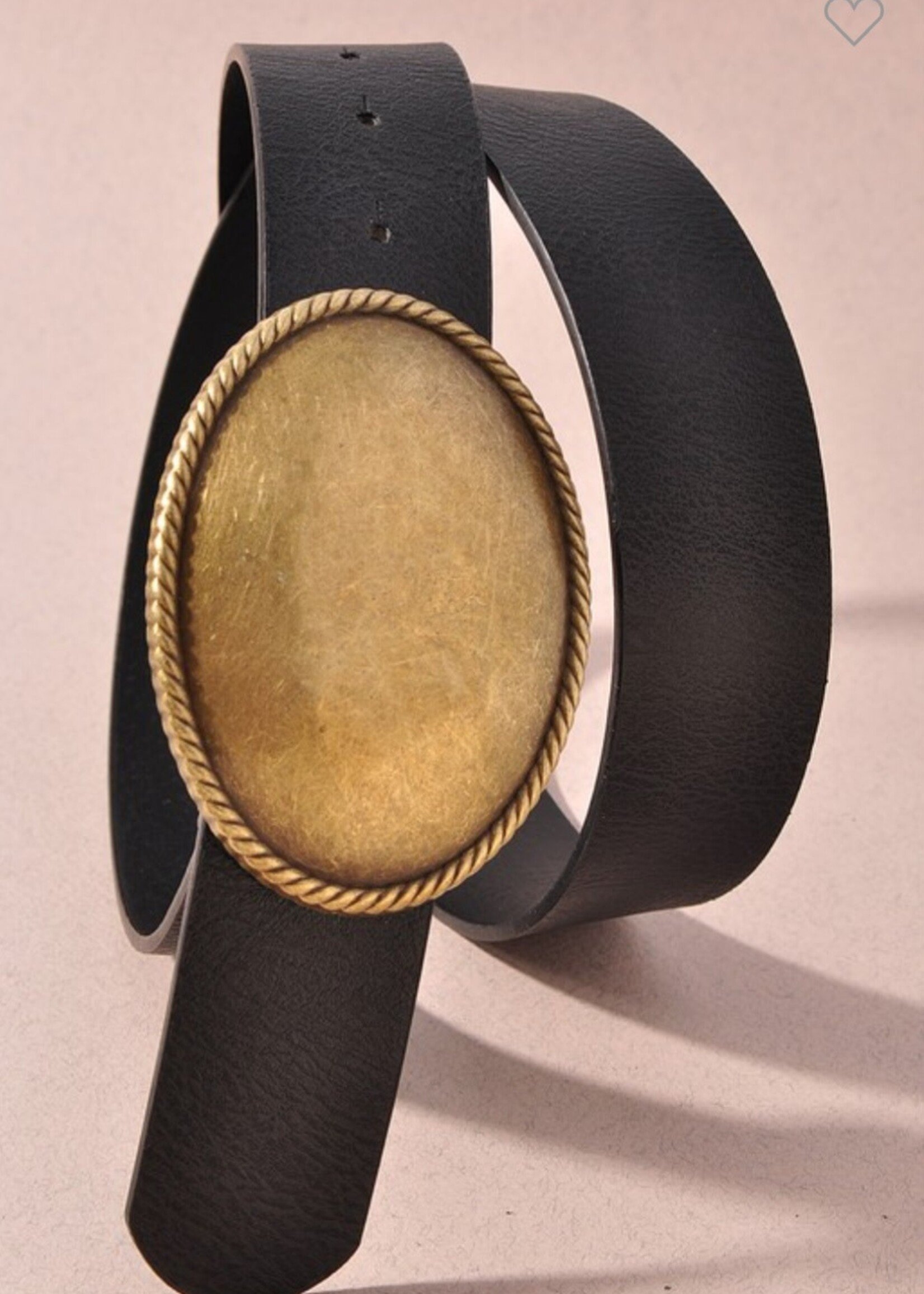 Western Oval Buckle Belt