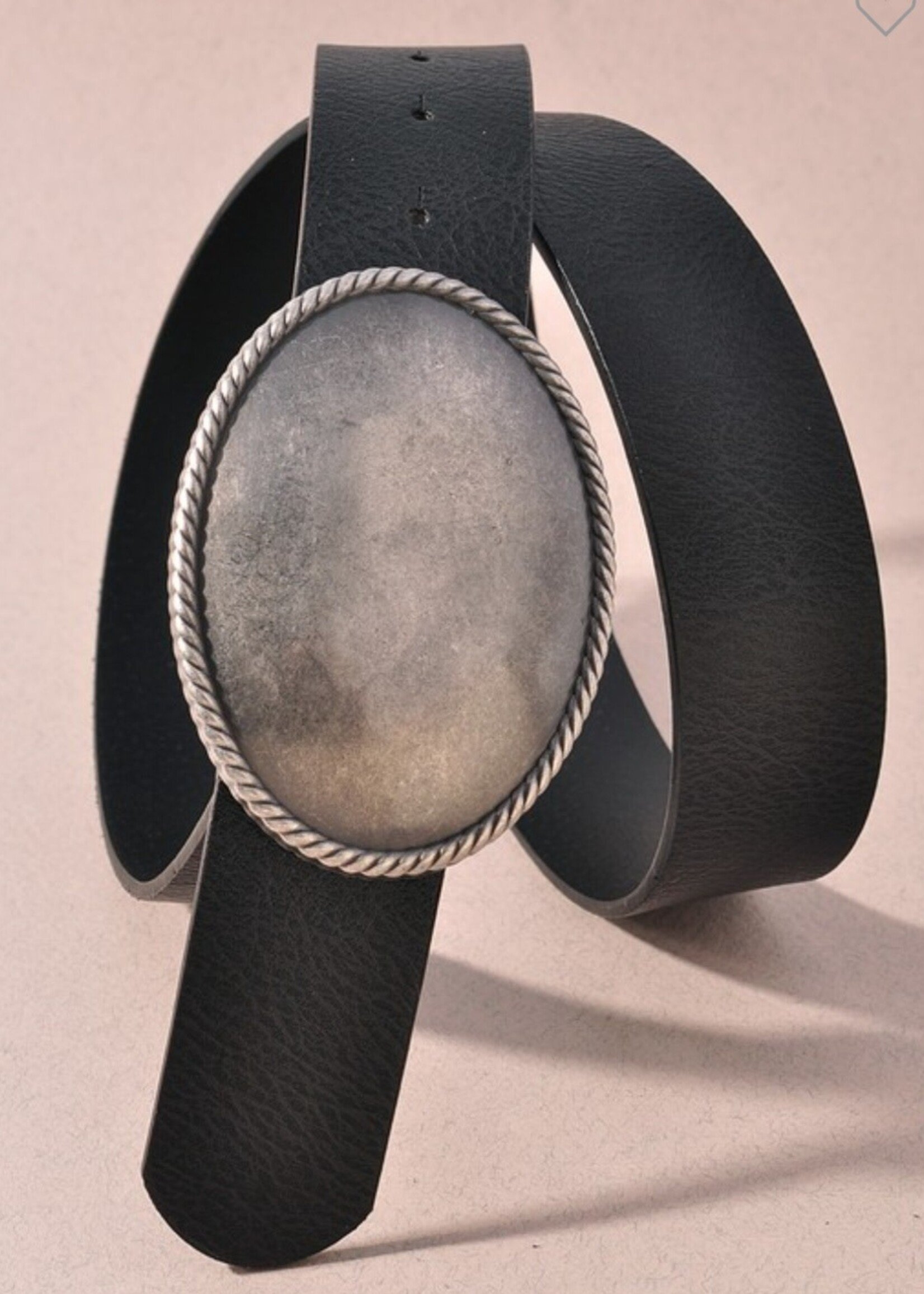 Western Oval Buckle Belt