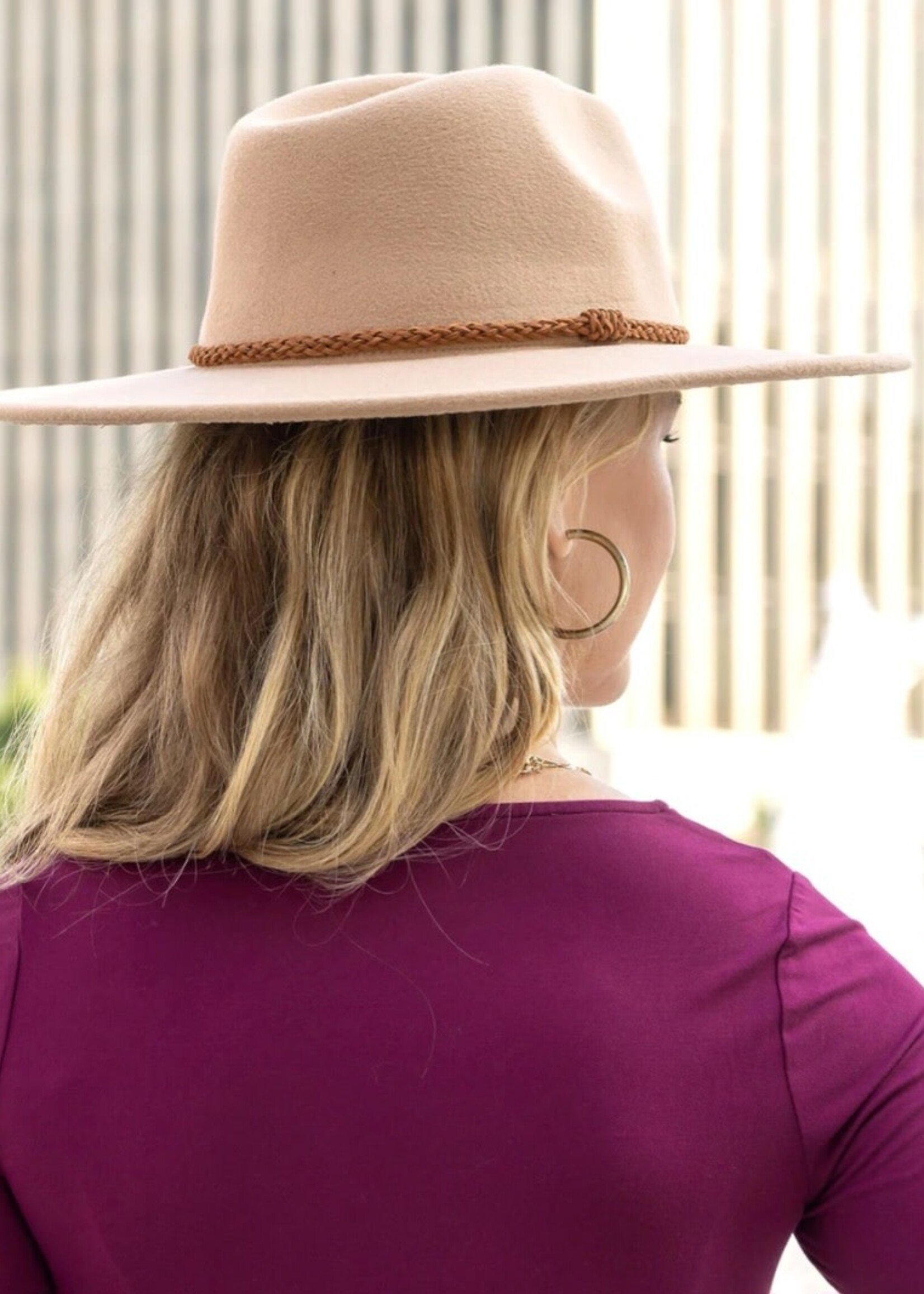 Grace & Lace Wide Brim felt hat