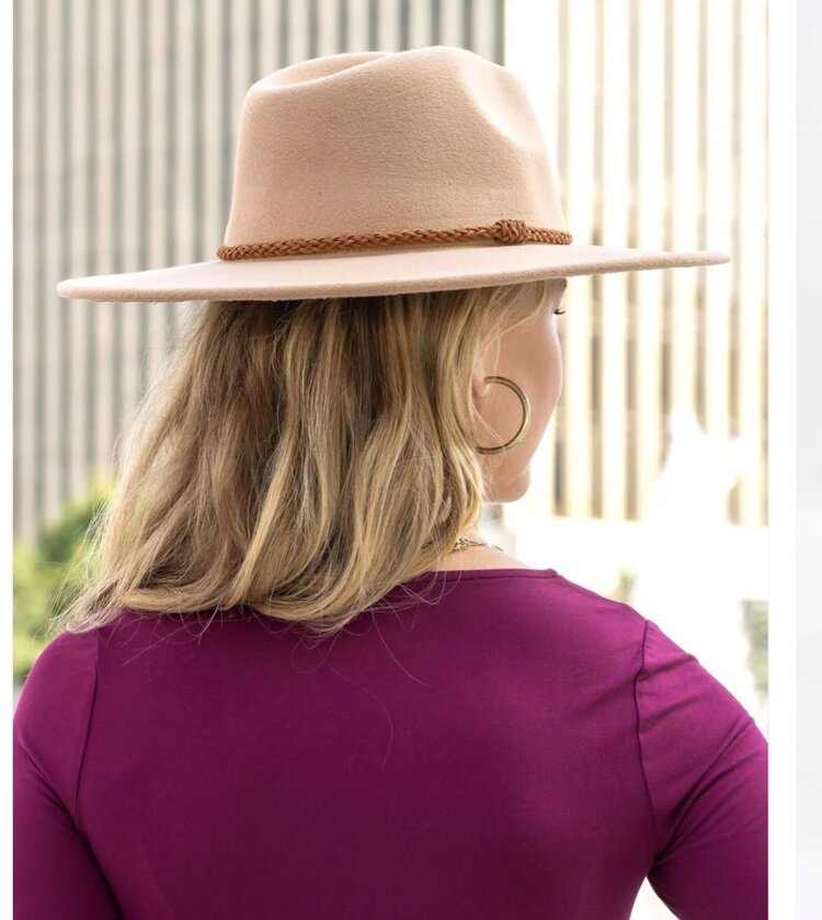 Grace & Lace Wide Brim felt hat