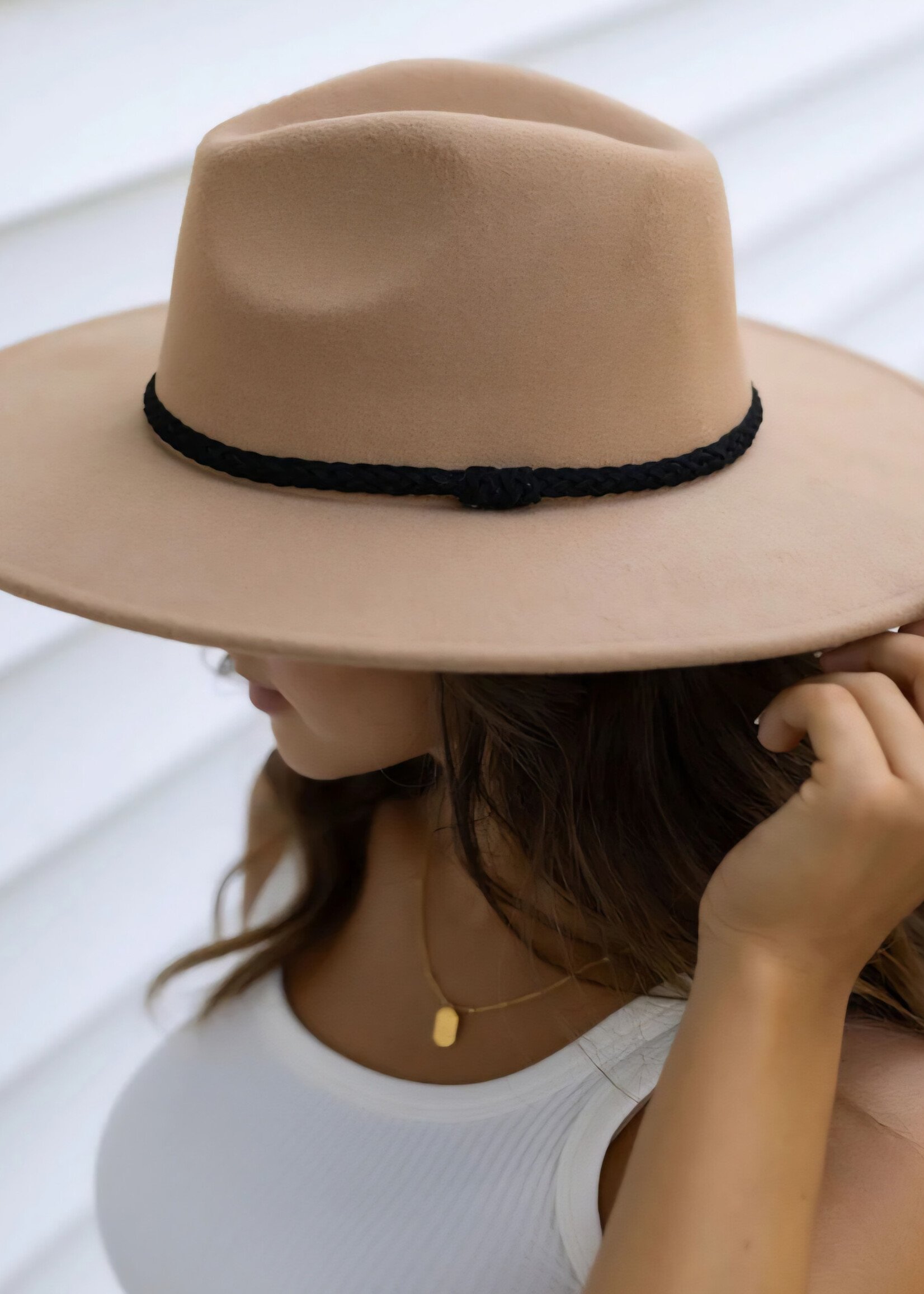 Grace & Lace Wide Brim felt hat