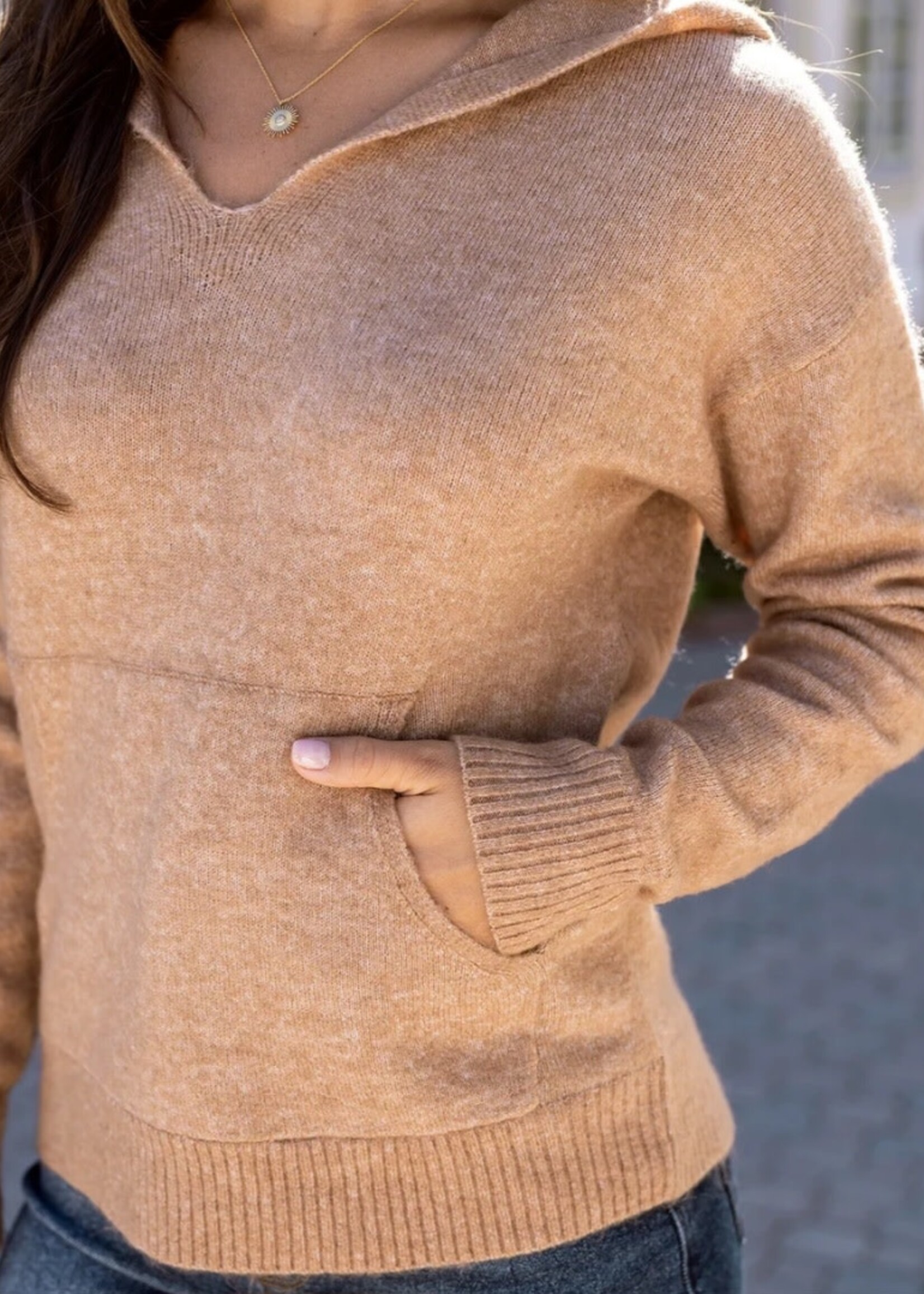 Grace & Lace Soft knit Hoodie Sweater