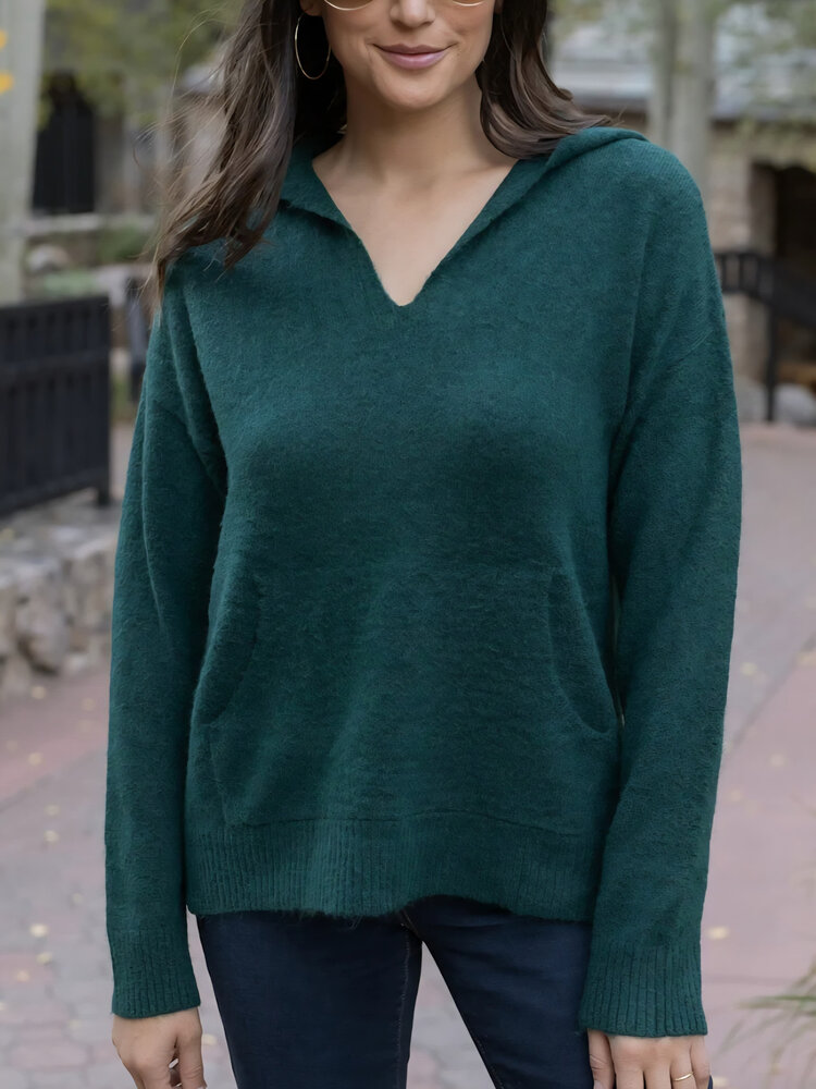 Grace & Lace Soft knit Hoodie Sweater