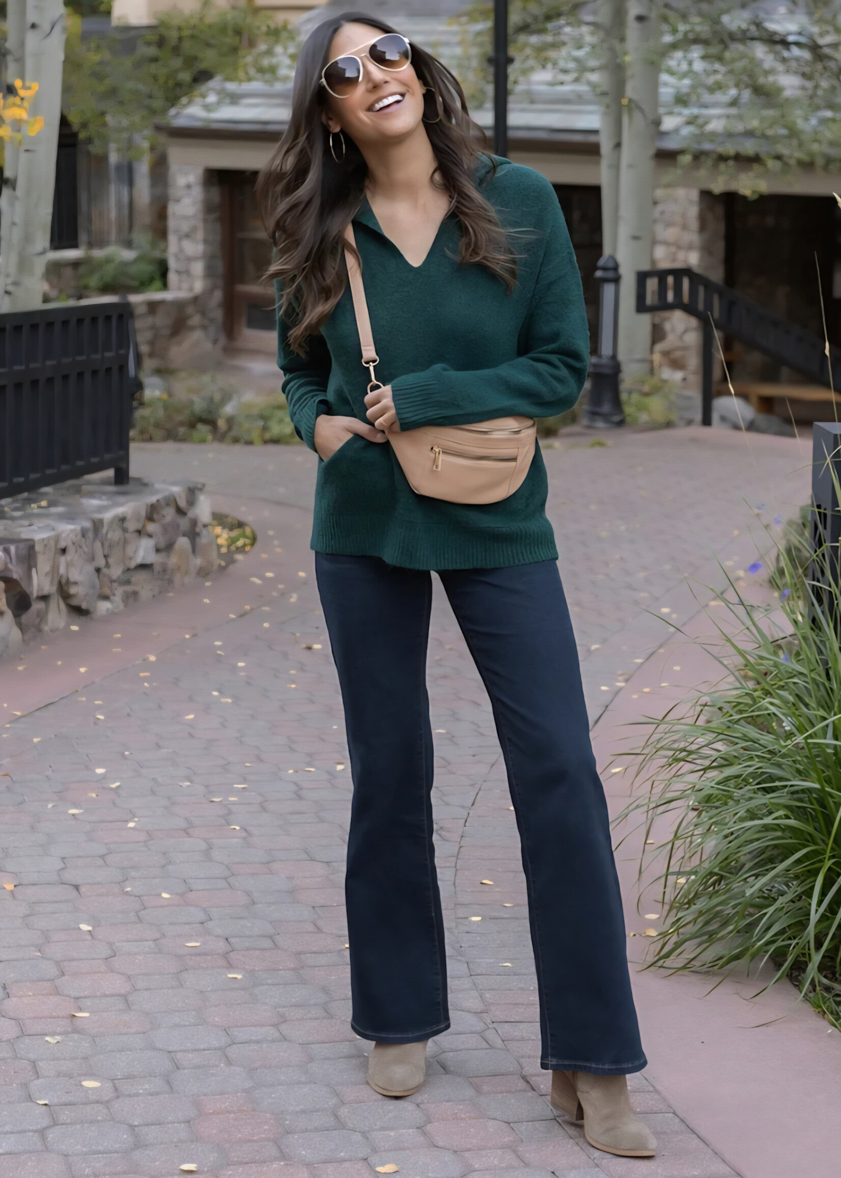 Grace & Lace Soft knit Hoodie Sweater