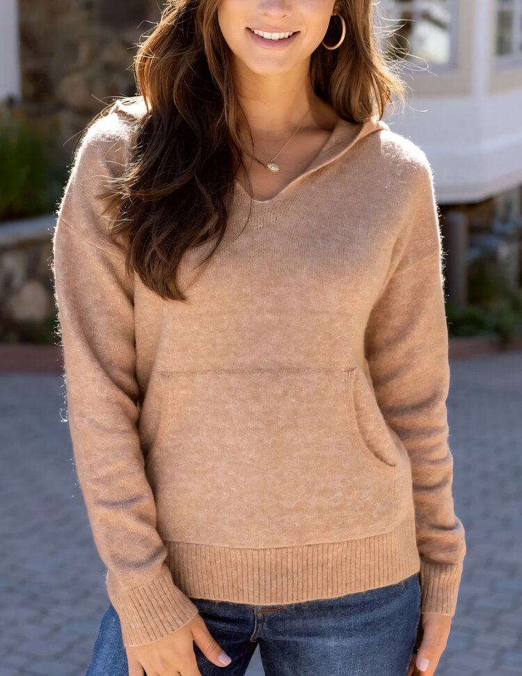 Grace & Lace Soft knit Hoodie Sweater