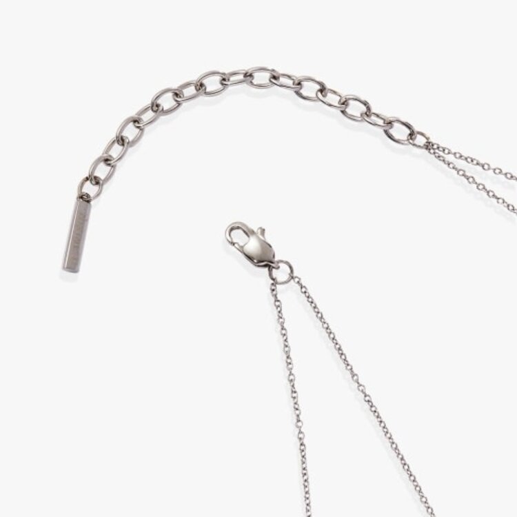 ALEX AND ANI double-layer crystal necklace