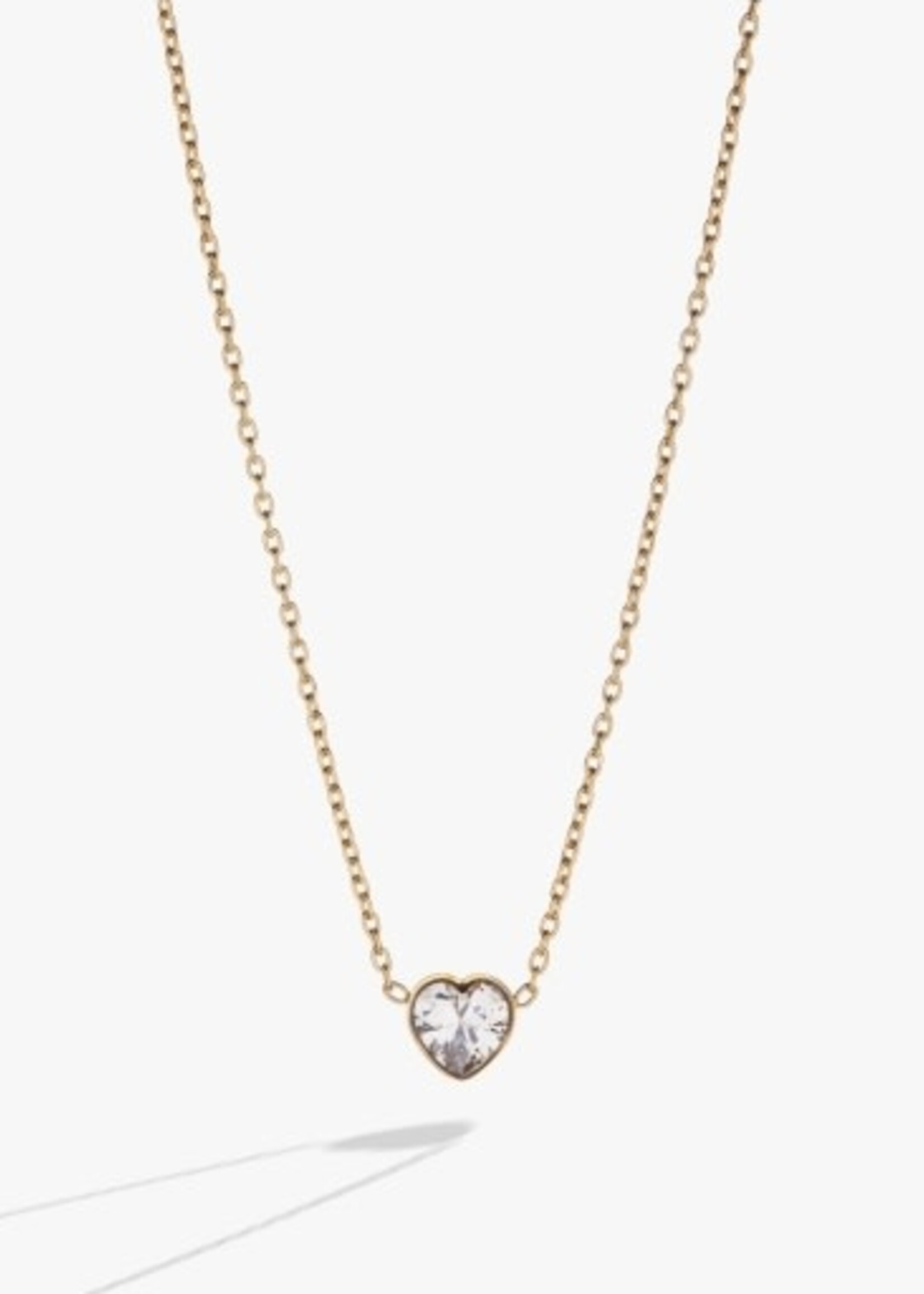 ALEX AND ANI crystal heart pendant necklace