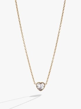ALEX AND ANI crystal heart pendant necklace