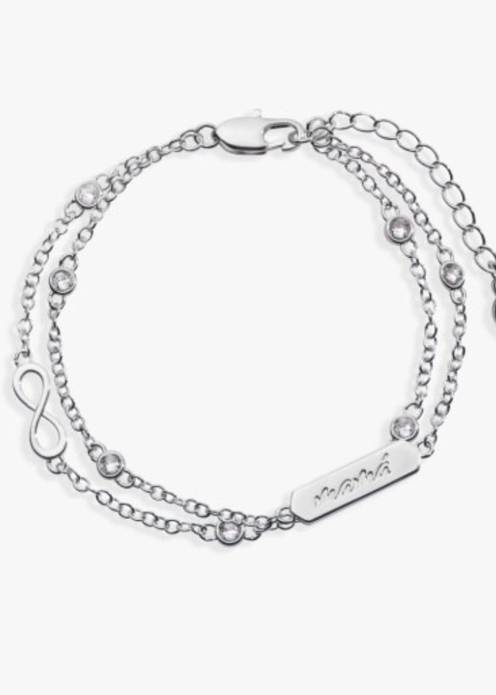 ALEX AND ANI mamá infinity chain double strand bracelet