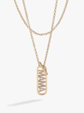 ALEX AND ANI mama toggle pendant necklace