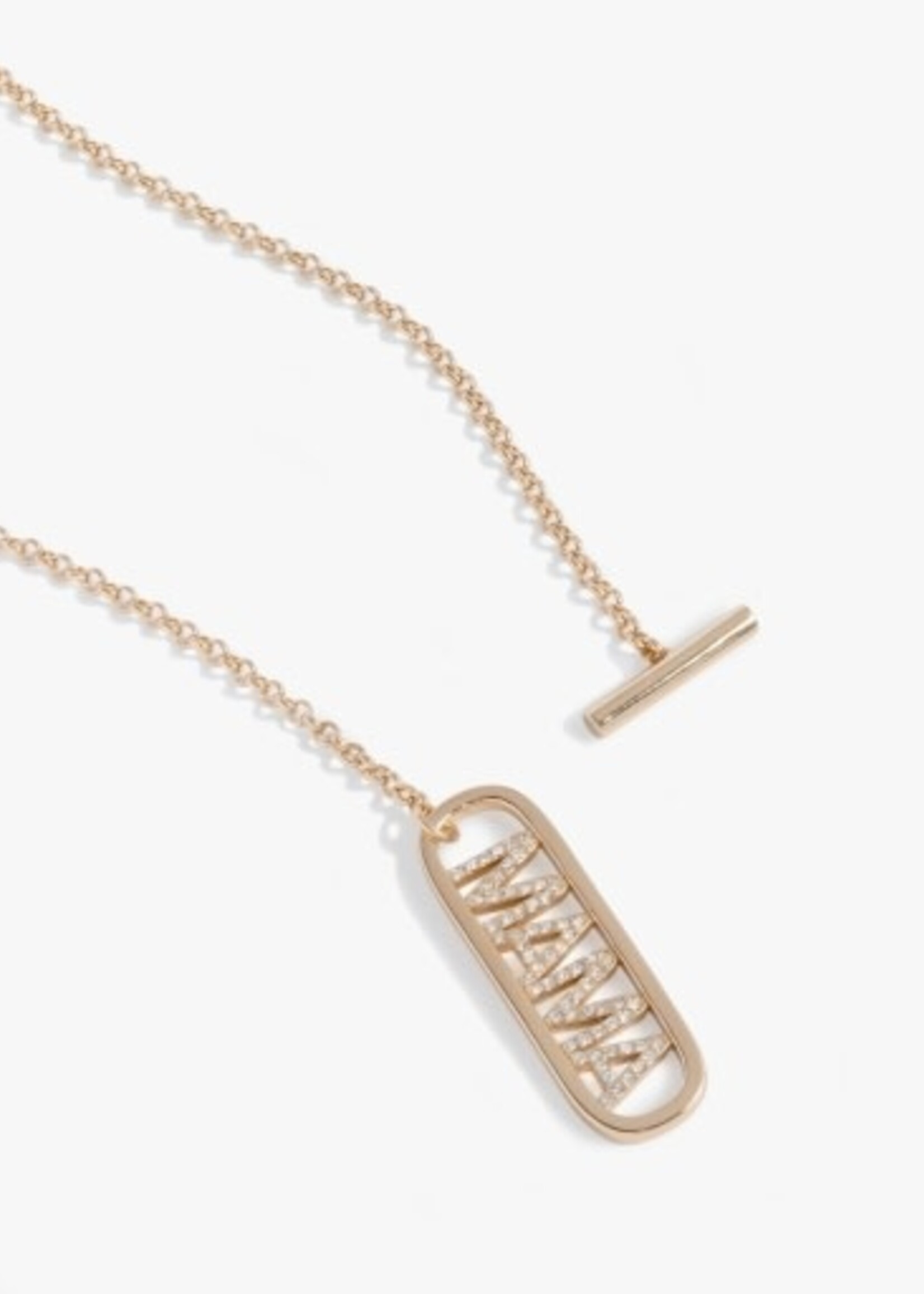 ALEX AND ANI mama toggle pendant necklace