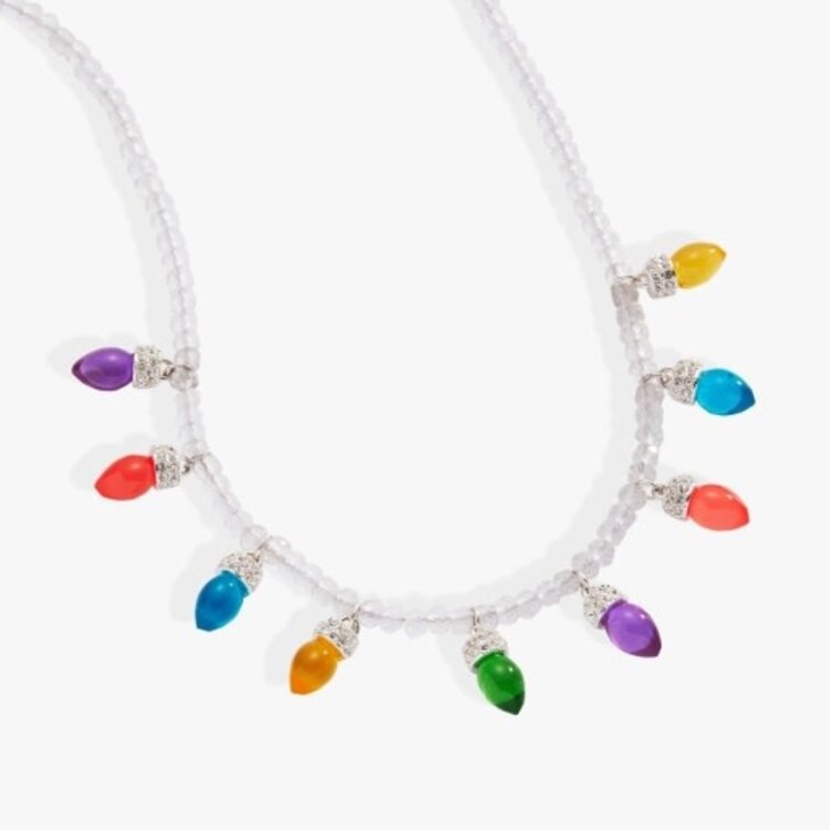 ALEX AND ANI christmas light bulb necklace