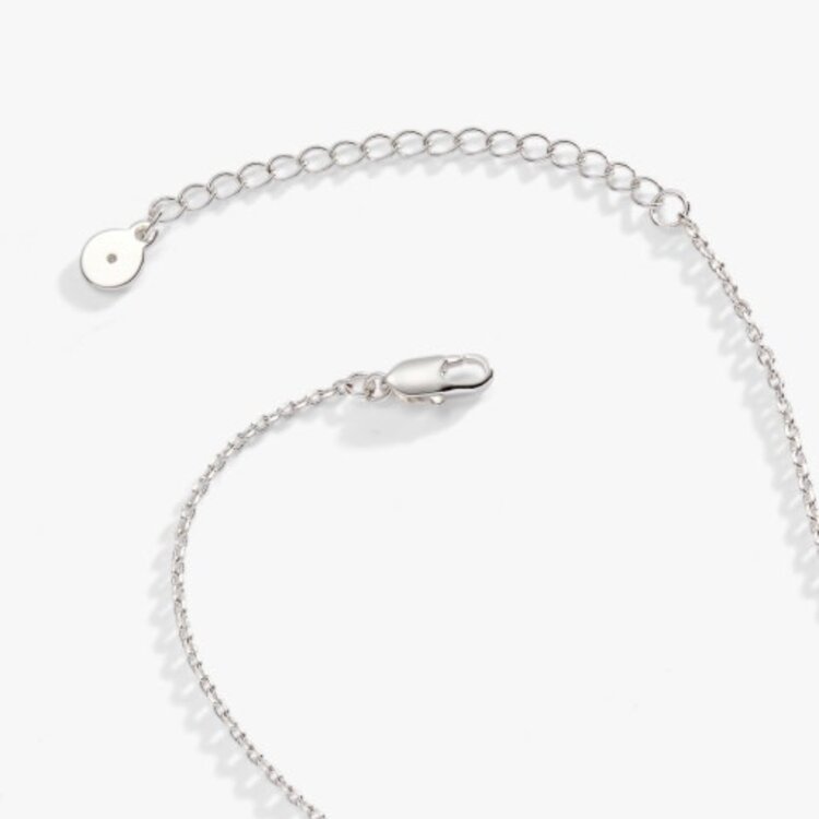 ALEX AND ANI crystal heart slider necklace