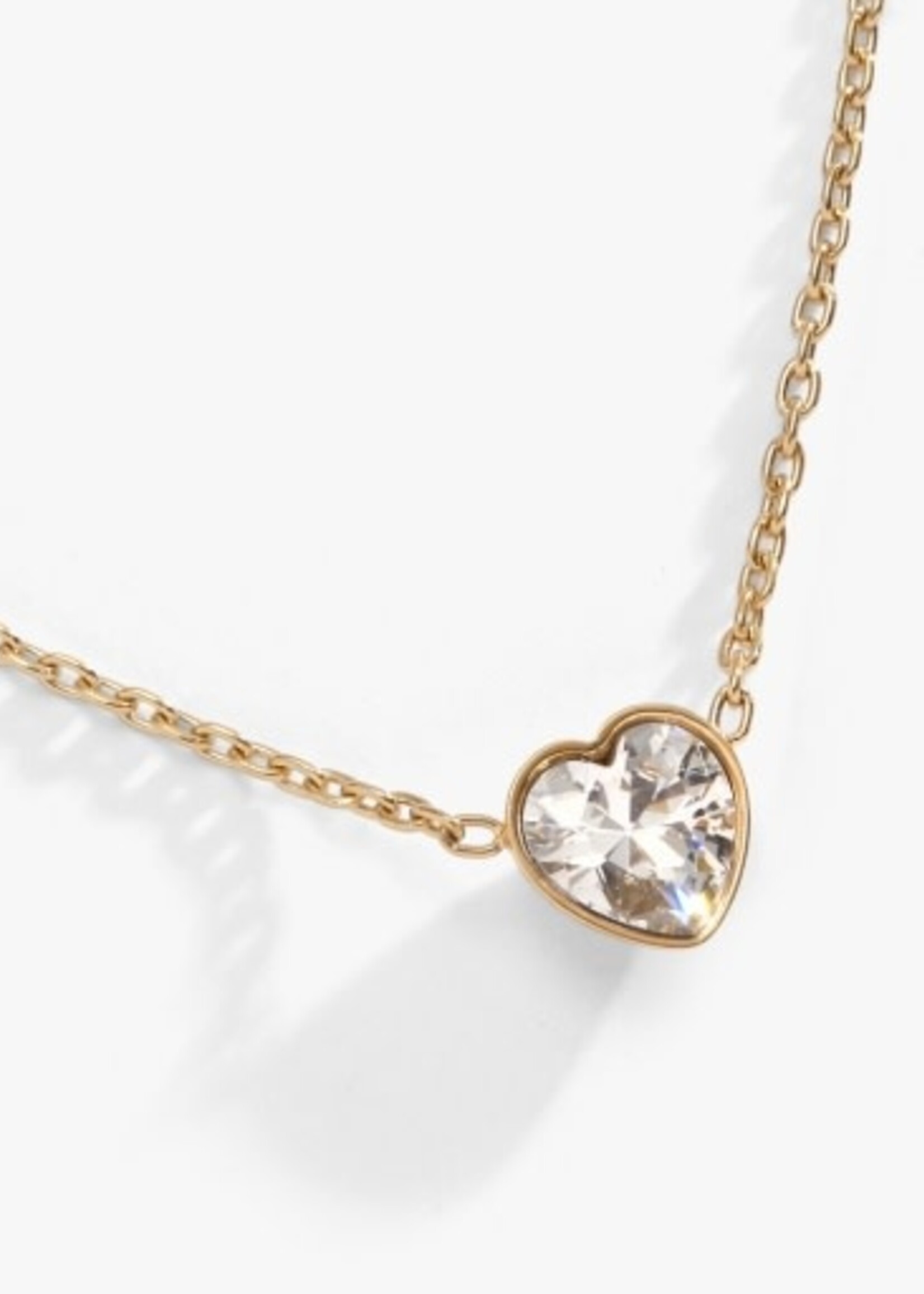 ALEX AND ANI crystal heart pendant necklace