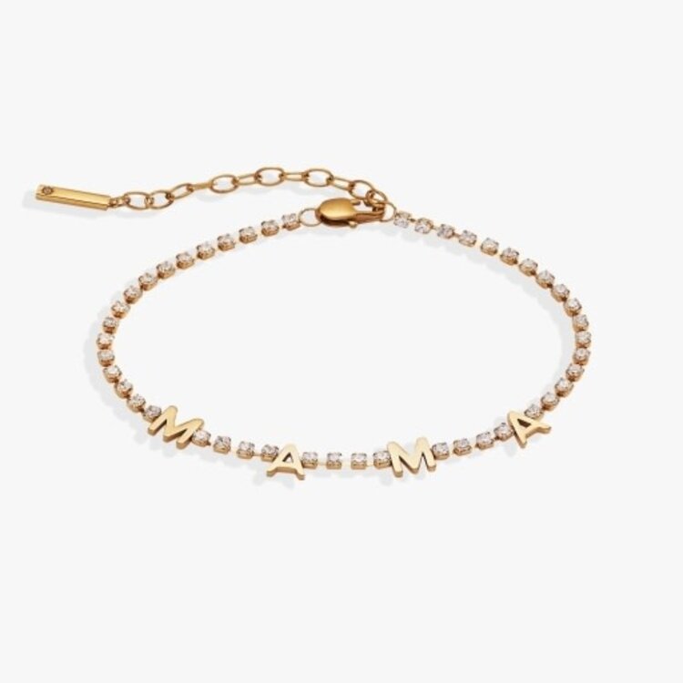 ALEX AND ANI 'mama' crystal tennis bracelet