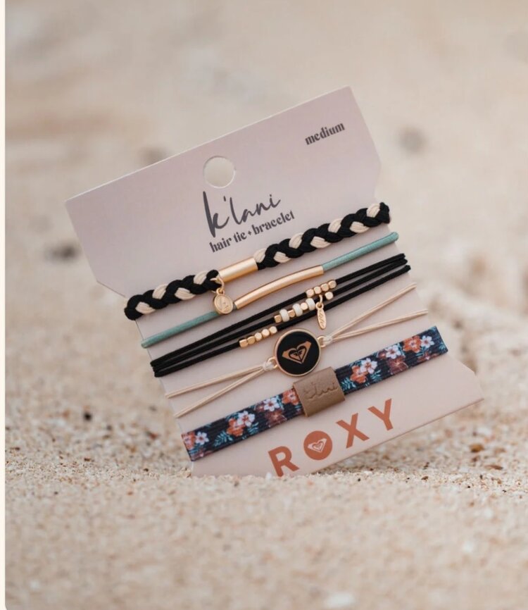 kilani Roxy coastal drift hairtie bracelets