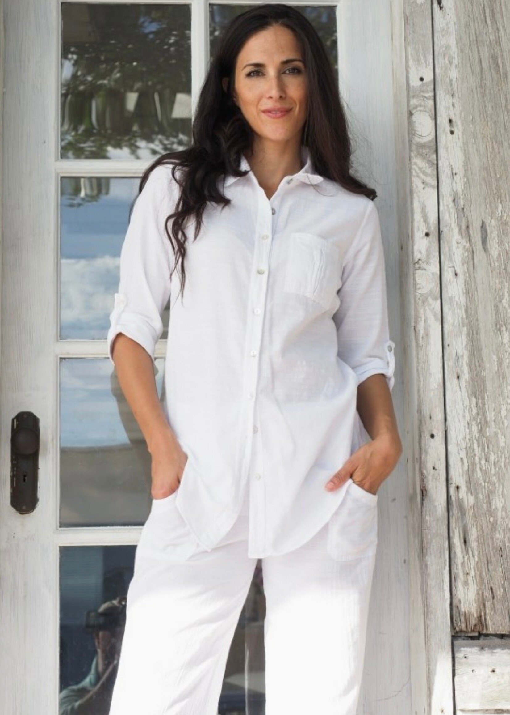 Cotton Natural The Classic White Button up