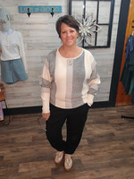 Kerin Hart Effortless  striped sweater