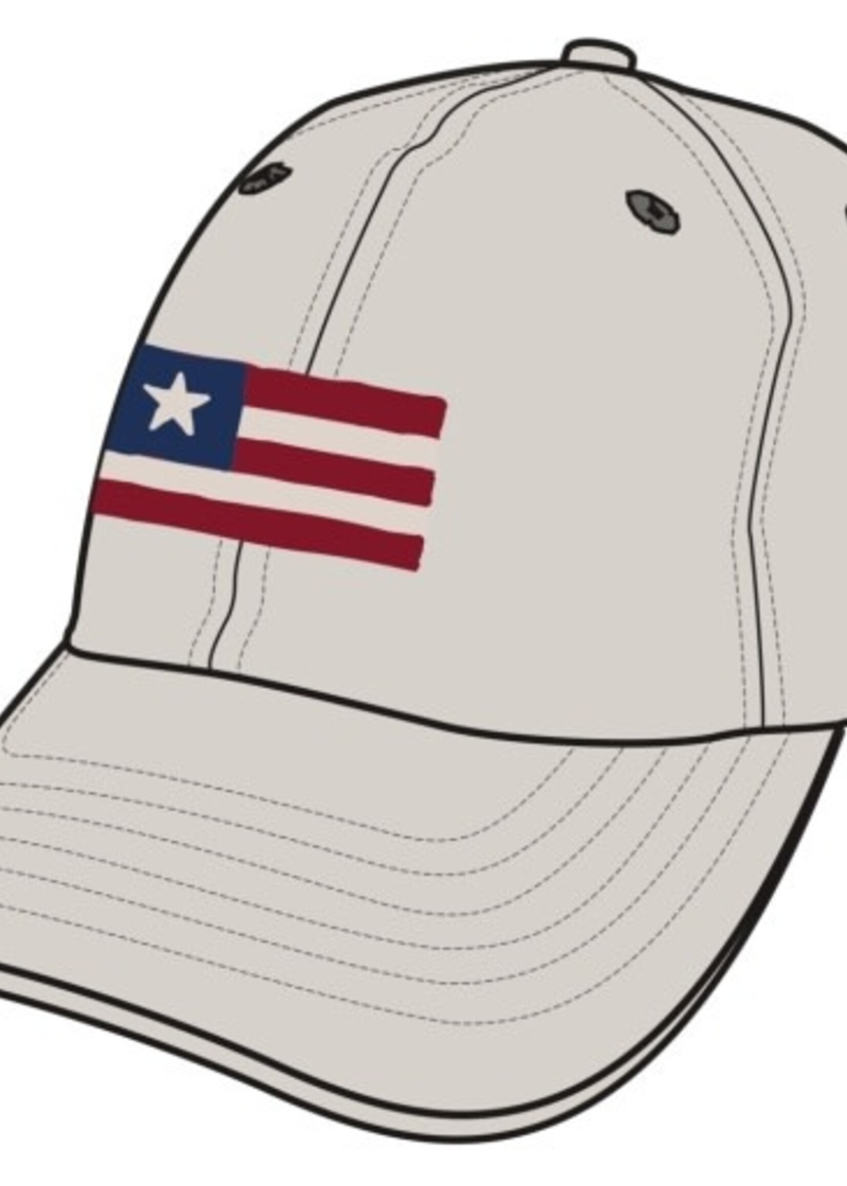 Life is Good ADULT UNISEX THREE STRIPE FLAG CHILL CAP