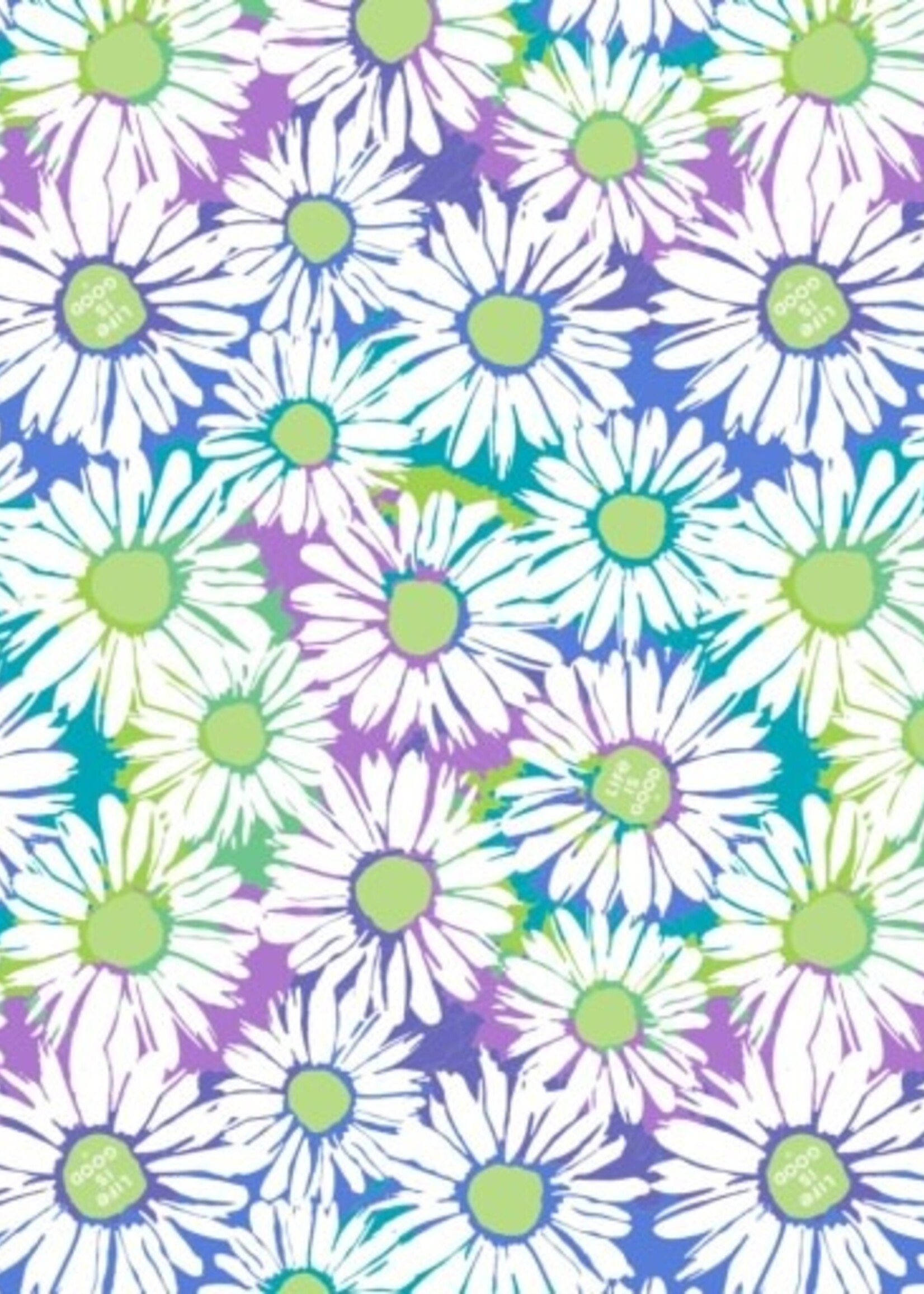 Life is Good TIE DYE DAISY PATTERN THE GOOD TOTE