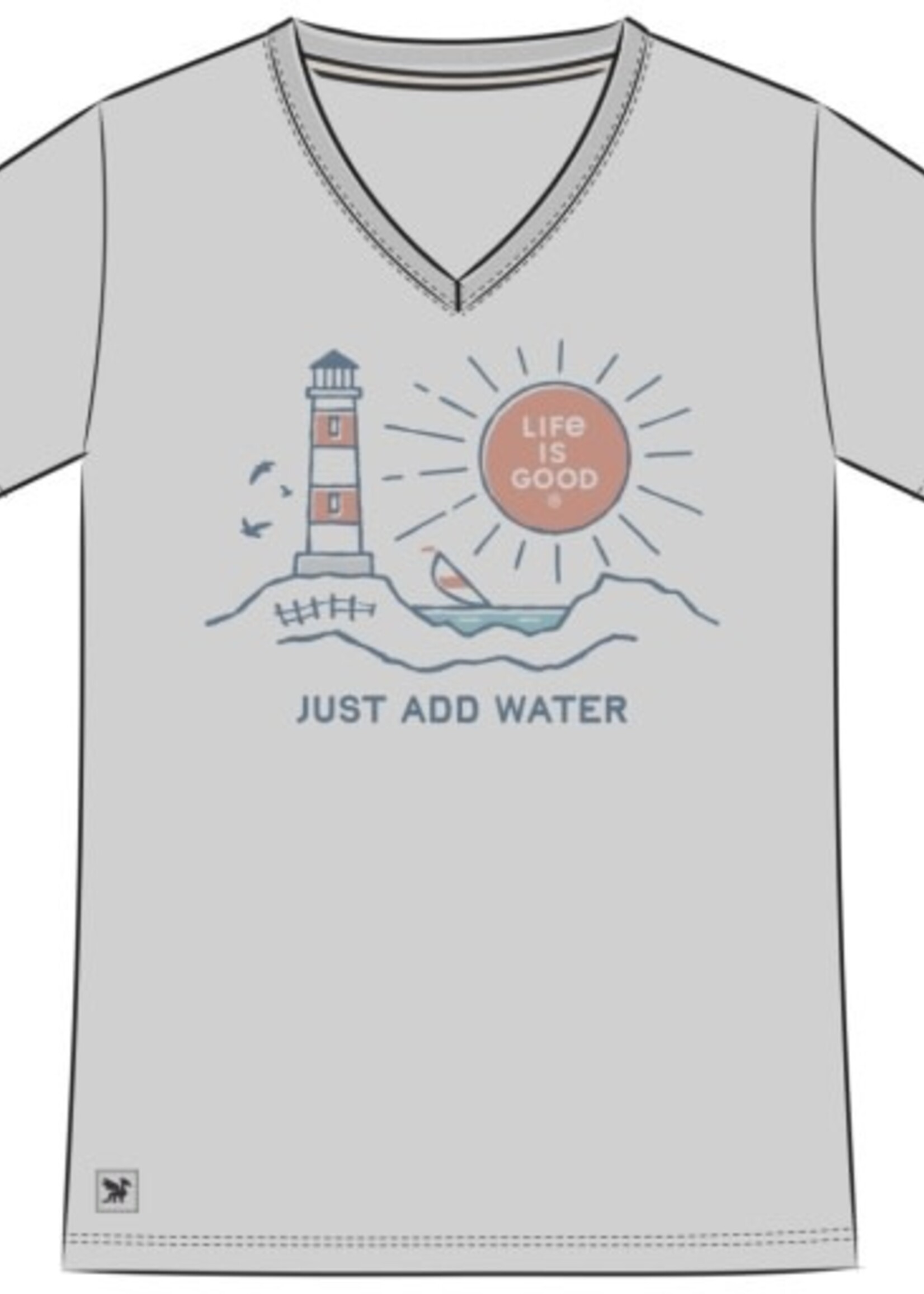 Life is Good WOMEN'S JUST ADD WATER VISTA SHORT SLEEV