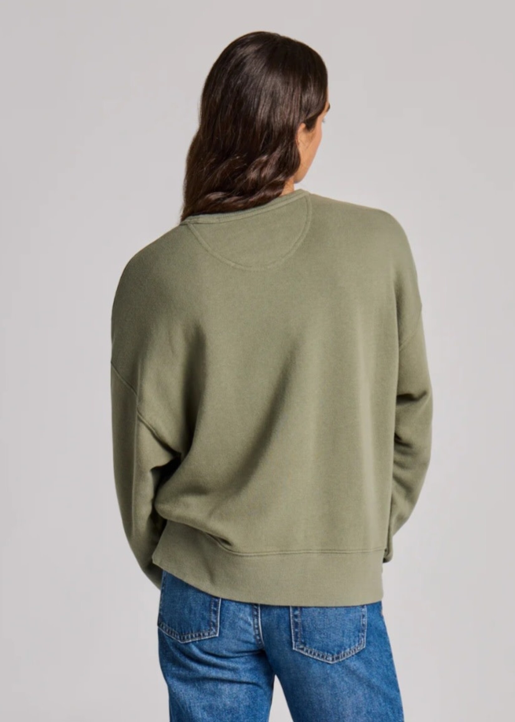 Life is Good WOMEN'S SOLID FRENCH TERRY BOXY CREW