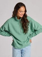 Life is Good WOMEN'S SOLID FRENCH TERRY BOXY QUARTER