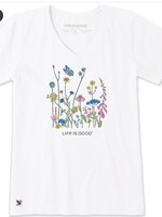 Life is Good WOMEN'S BUTTERFLY FLOWER POWER SHORT SLE