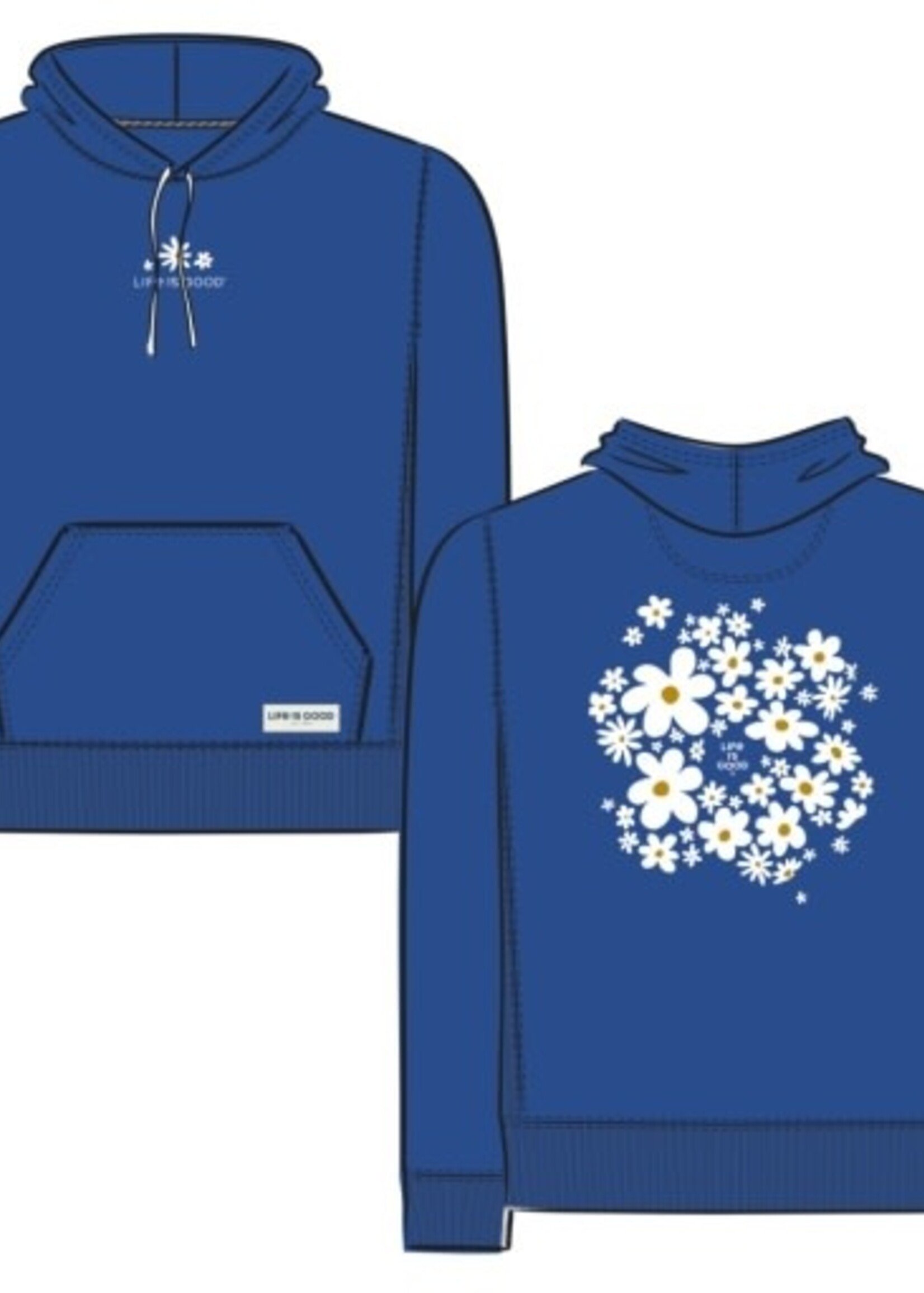 Life is Good ADULT UNISEX DAISY SPLASH EVERY WEAR HOO