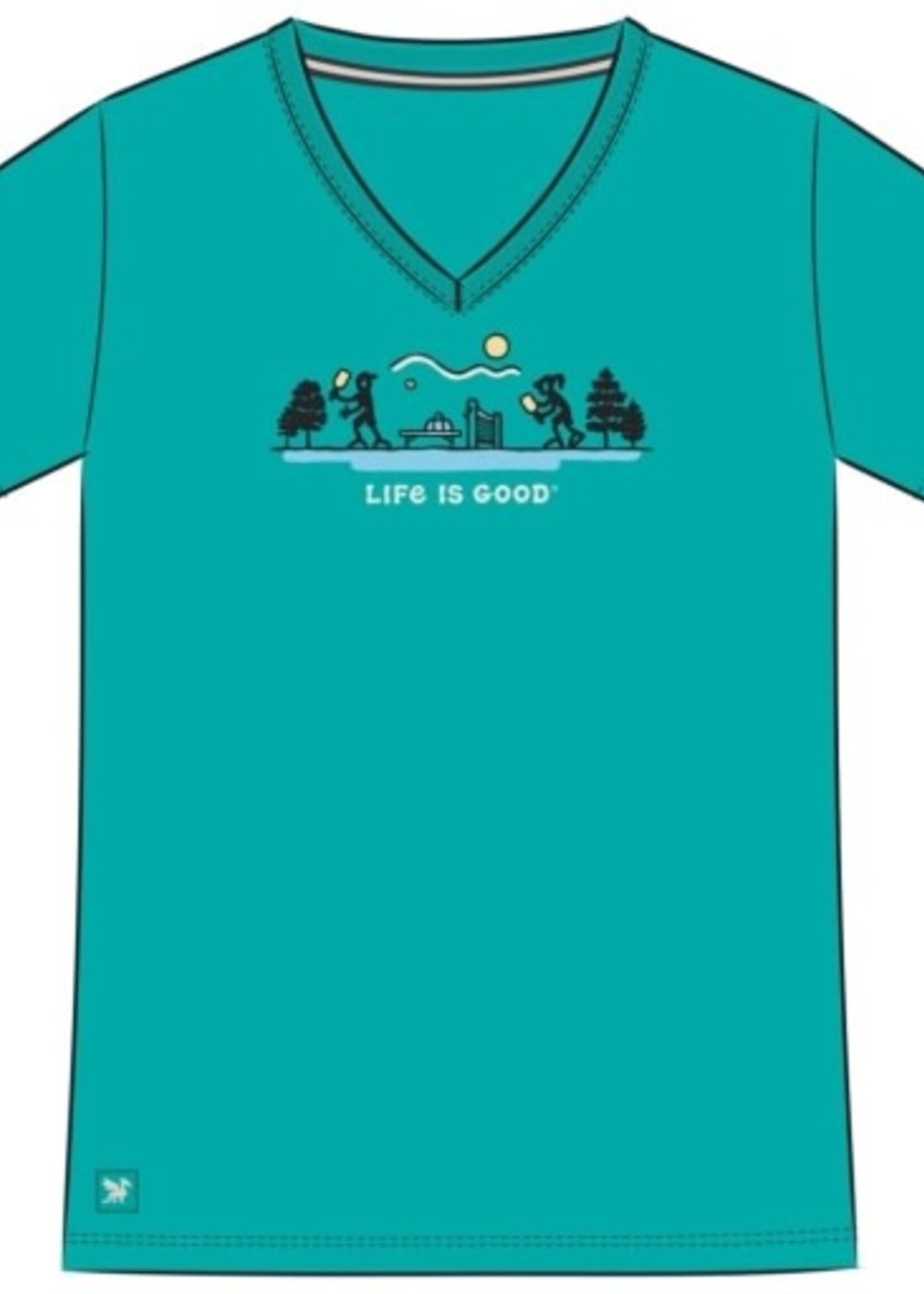 Life is Good WOMEN'S PICKLEBALL VISTA SHORT SLEEVE CR