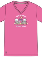 Life is Good WOMEN'S BEACH MORE WORRY LESS ADIRONDACK
