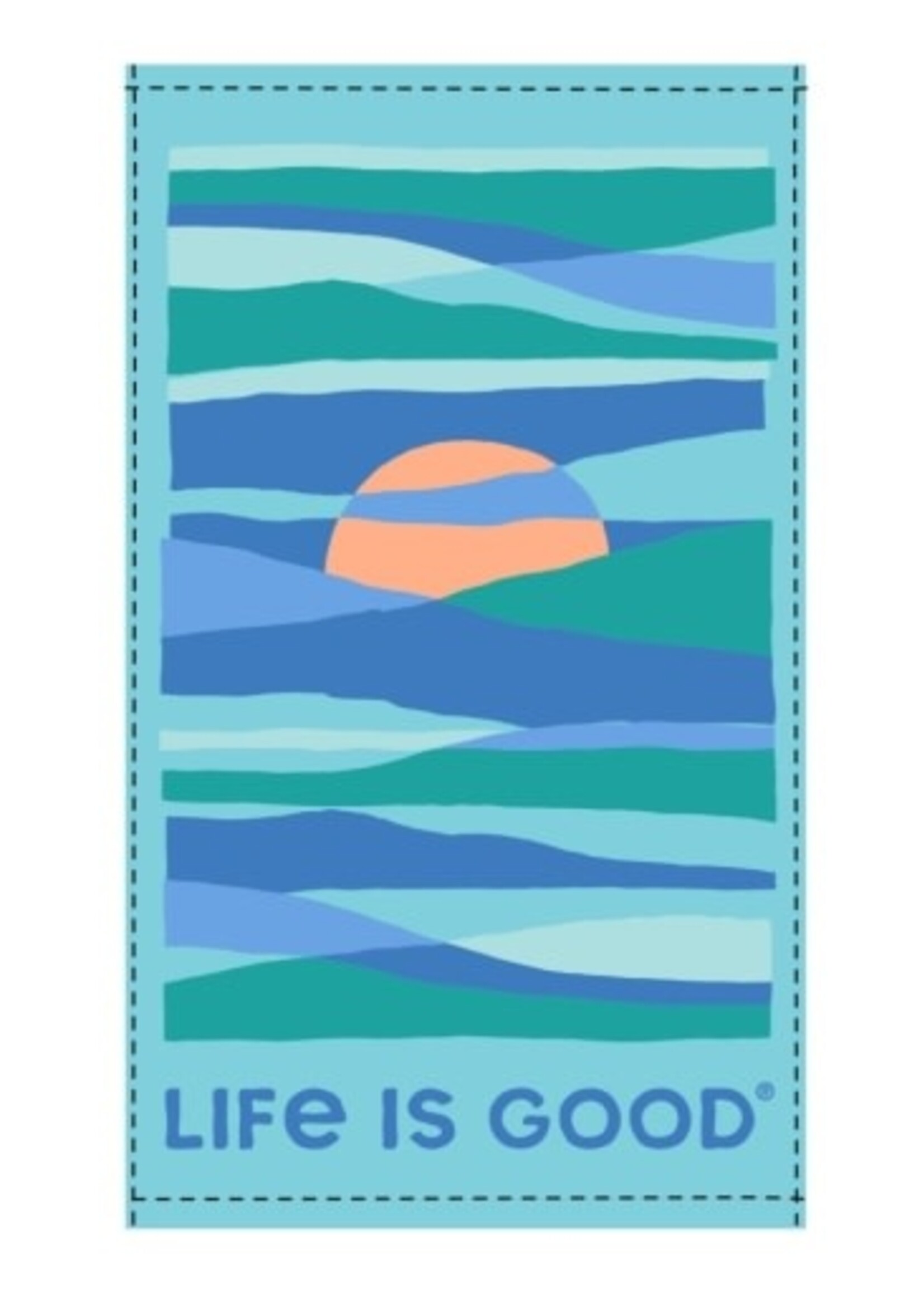 Life is Good ADULT UNISEX  BEACH TOWEL